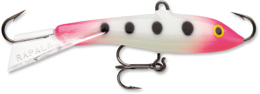 Rapala Jigging Rap 2 3/4 inch W7 Ice Jigs - Glow Pink Squirrel