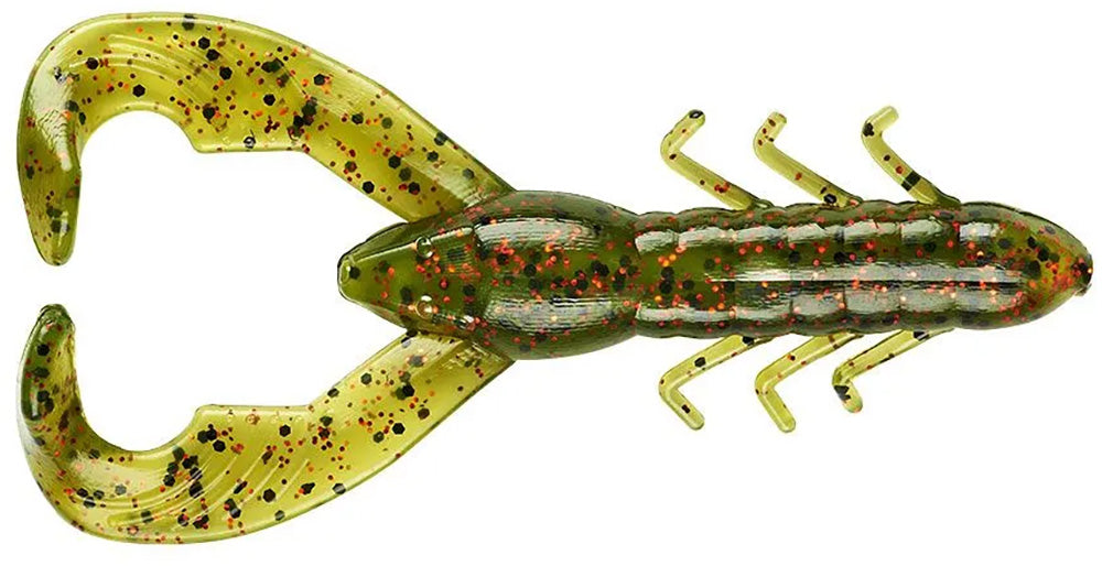 YUM Spine Craw Soft Plastic Bait – 3 3/4 Inch Crawfish Lures, 8 Pack For Bass Fishing