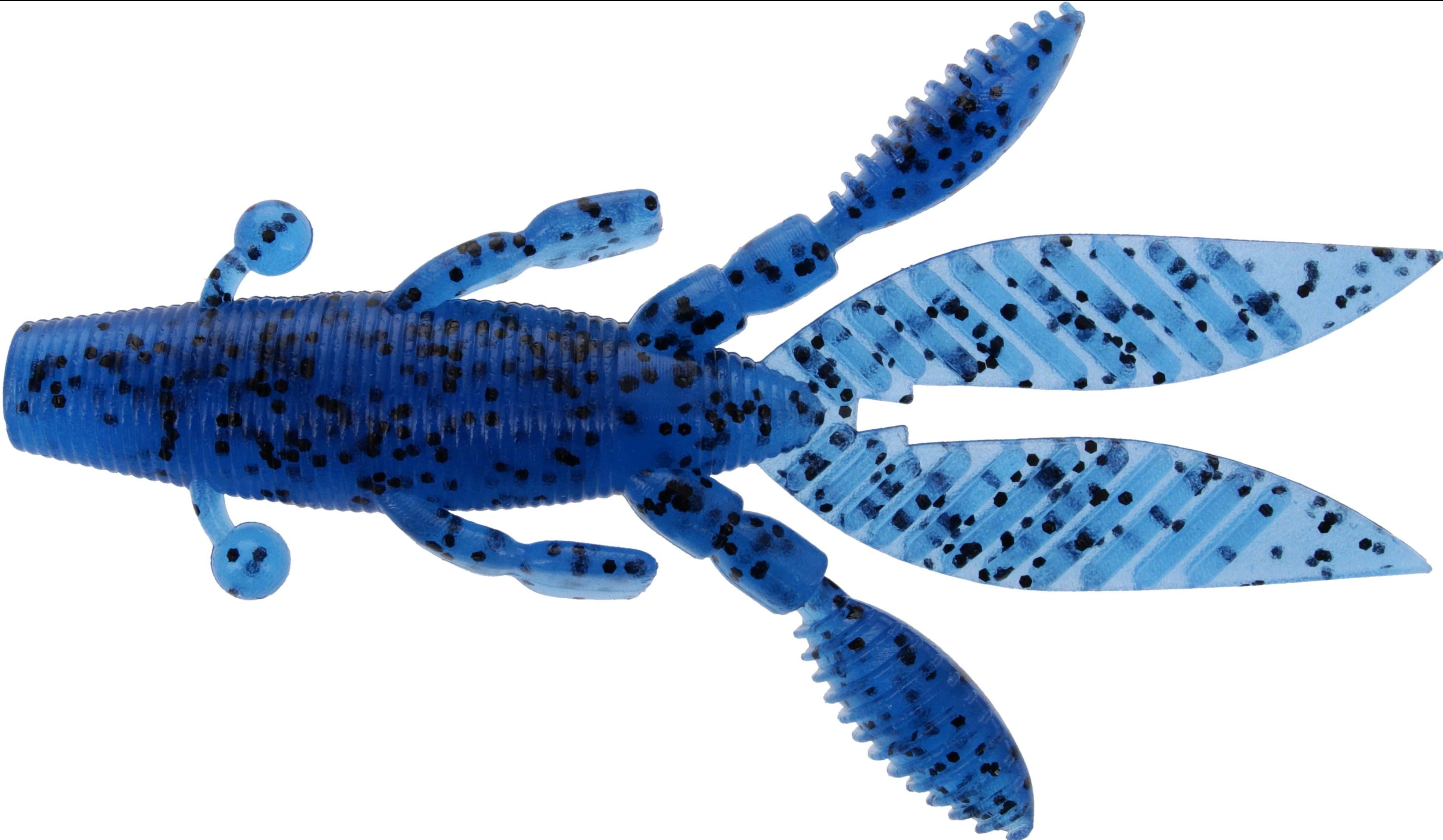 bass fishing spinnerbaits hogg lures Yamamoto Large Flappin Hog Blue w/Lrg Black Flake