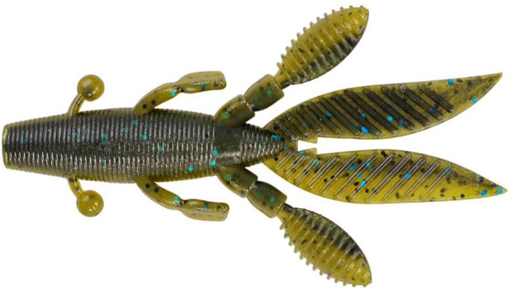Yamamoto Large Flappin Hog Blue w/Lrg Black Flake