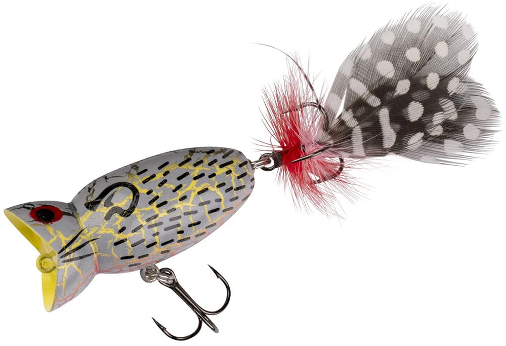 arbogast lure company hula popper fishing lure Arbogast Hula Popper 2.0 Black Death
