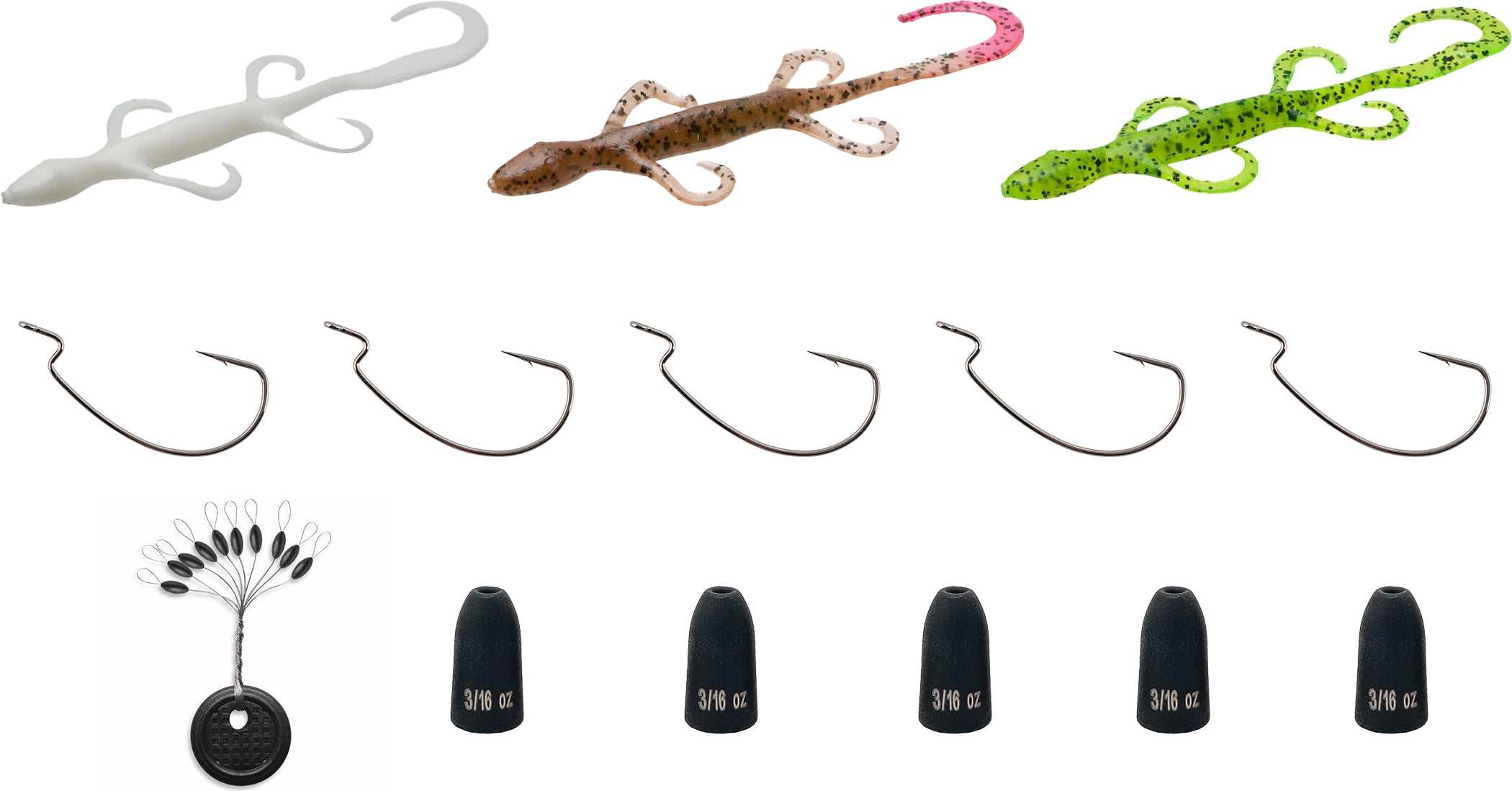 blue lizard with yellow tail zoom fishing lure Zoom Lizard "Ready to Fish