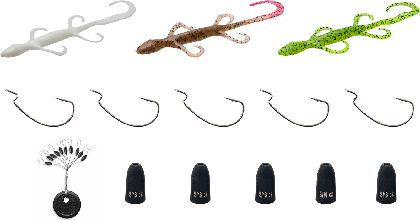 Zoom Lizard "Ready to Fish - Texas Rig Kit"