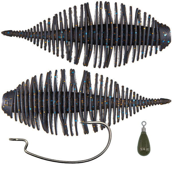 Geecrack Bellows Gill 3.8 Inch Floating Free-Rig Kit — Discount Tackle