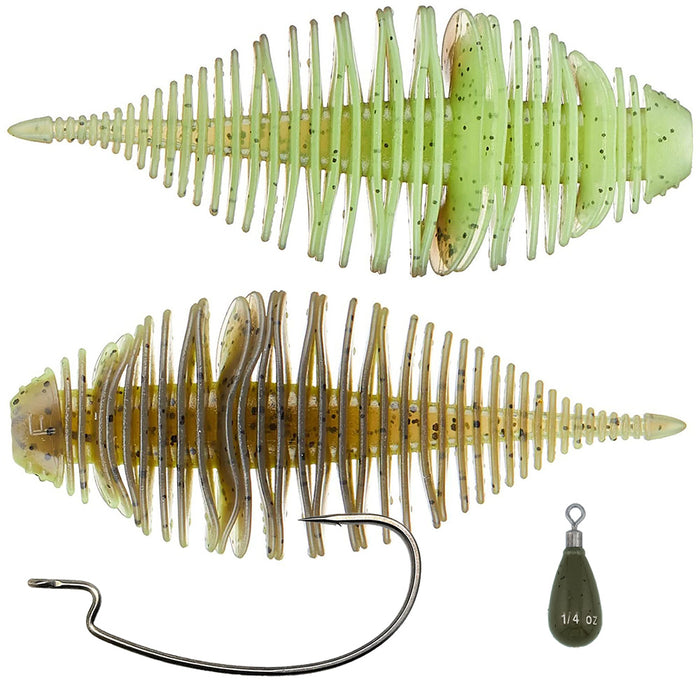 Geecrack Bellows Gill 3.8 Inch Floating Free-Rig Kit
