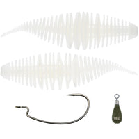 Geecrack Bellows Shad 3.8 Free-Rig Kit