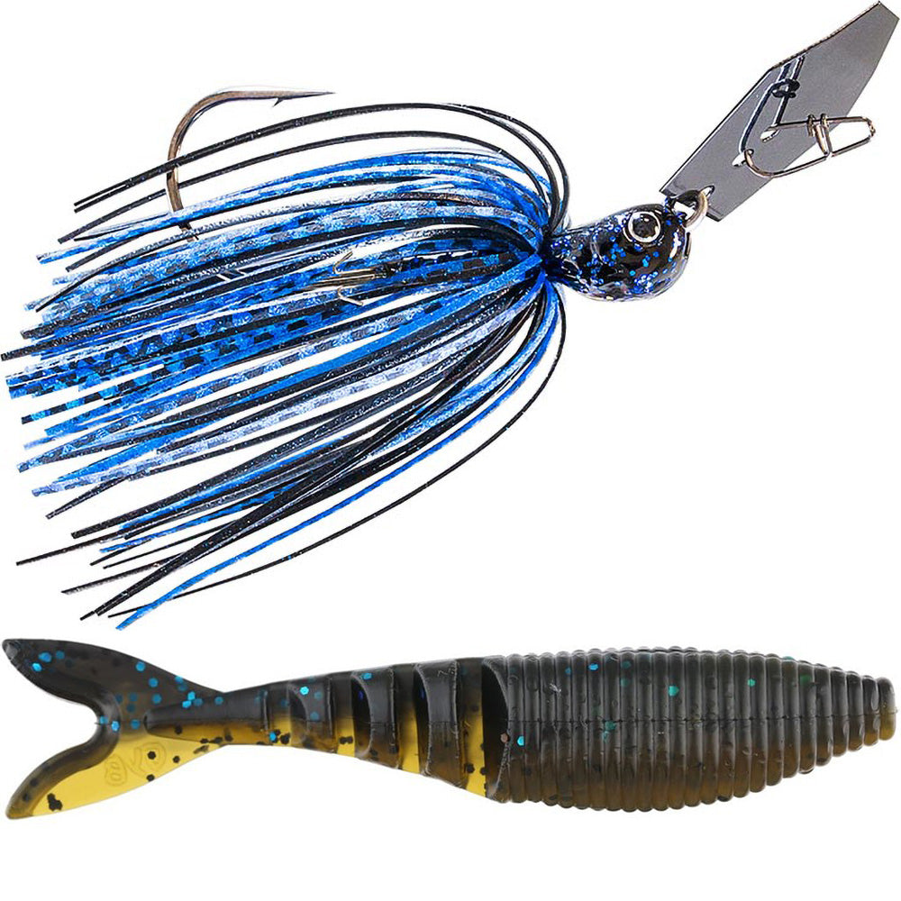 chatter stick fishing lure Z-Man Jack Hammer Chatterbait & Gary Yamamoto Zako Swimbait Combo