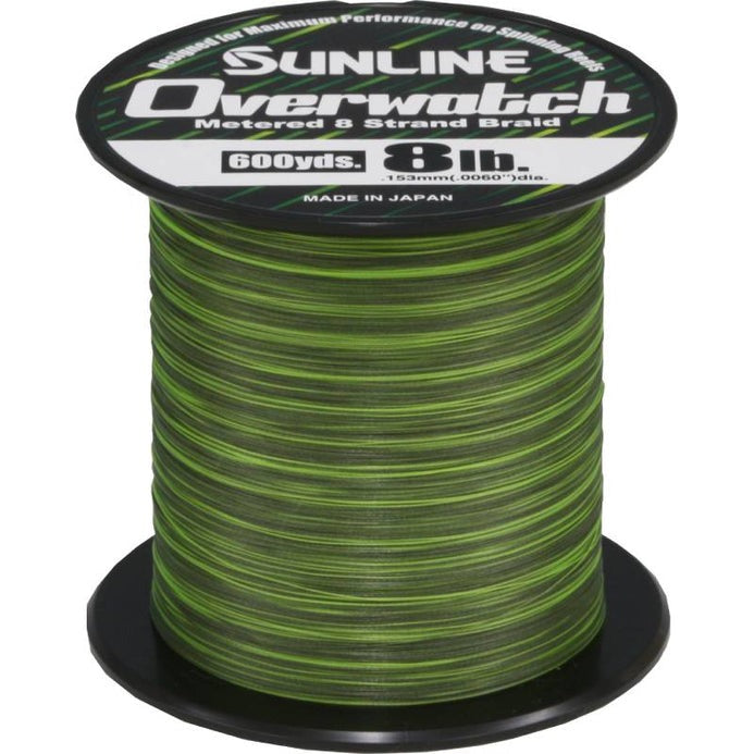 Sunline Overwatch Metered Green Braid Bulk Spool - 600 Yards