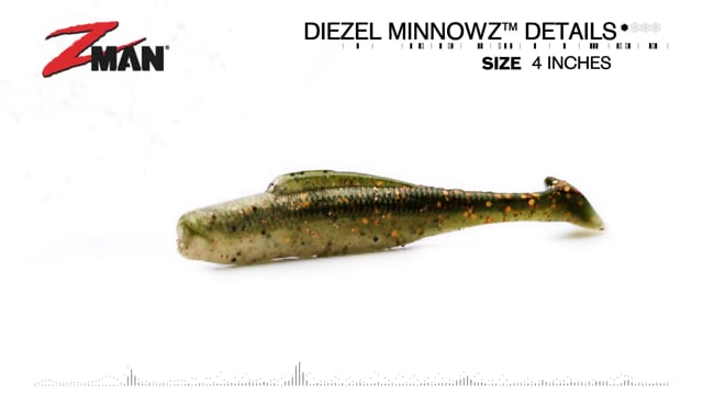 Z-Man 4 Inch DieZel MinnowZ & ZWG Weighted Swimbait Hook Combo ...
