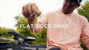 NetBait Flat Sided Shad - BaitFuel Infused Drop Shot Bait