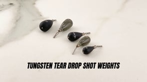 Departure Outdoors Tungsten Tear Drop - Drop Shot Weights - 5 Pack