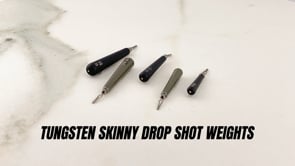 Departure Outdoors Tungsten Skinny - Drop Shot Weights - 5 Pack