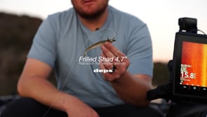 Deps Frilled Shad Swimbait - 4.7 Inch