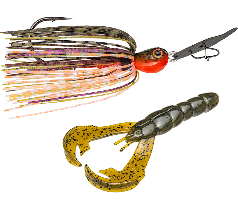 Strike King Thunder Cricket & Rage Craw Bladed Jig Combo — Discount Tackle