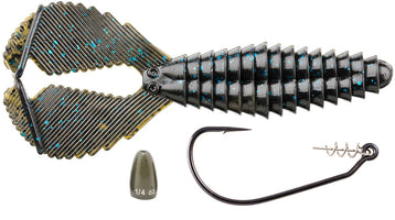 Reaction Innovation Spicy Beaver with Owner 5132 Twistlock 3X Ultimate Flipping Kit