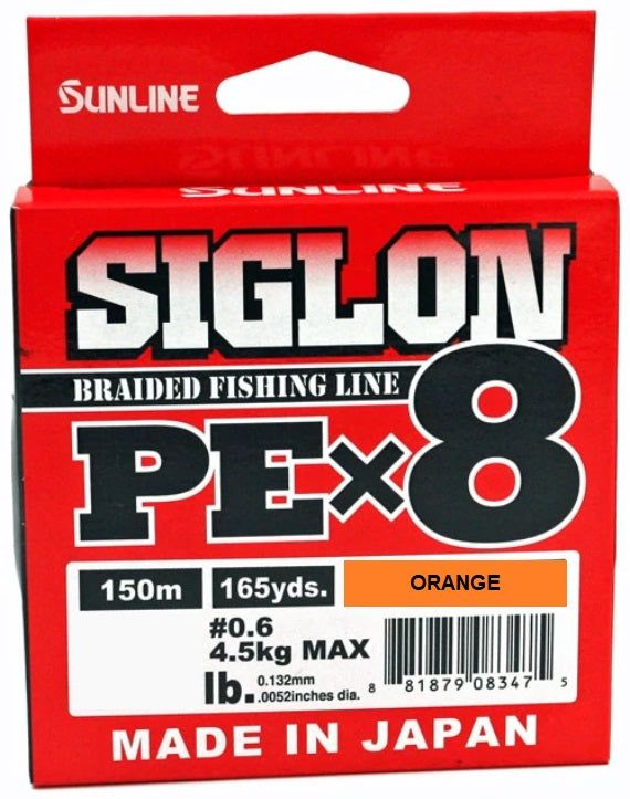 orange braided fishing line Sunline Siglon PE AMZ - Vis Orange Braided Fishing Line ultra Sunline Siglon PEx8 Braided LINE