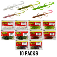 Zoom Lizard Creature Bait  10 Packs - BLOWOUT