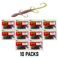 Zoom Lizard Creature Bait  10 Packs - BLOWOUT