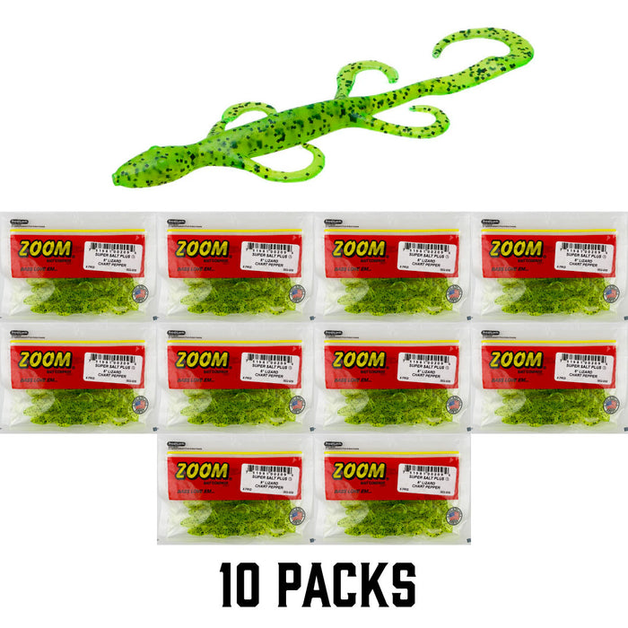 Zoom Lizard Creature Bait  10 Packs - BLOWOUT