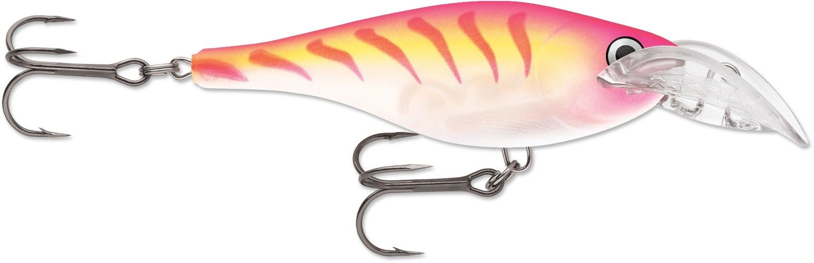2 leurres Rapala Shad Rap RS SSR04 Crankbait HOT TIGER/PINK CLOWN 2 leurres Rapala Shad Rap RS SSR04 Crankbait HOT TIGER/PINK CLOWN