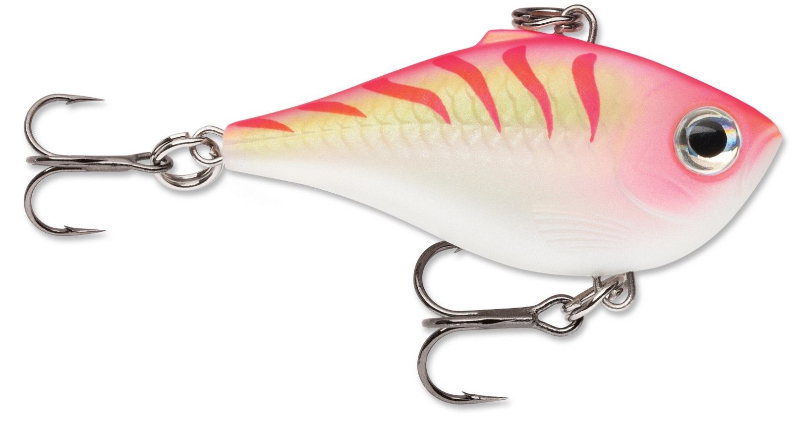 bubble gum and electric tiger fishing lures Rapala Ultra Light Rippin' Rap Pink Tiger UV; 1/16 oz