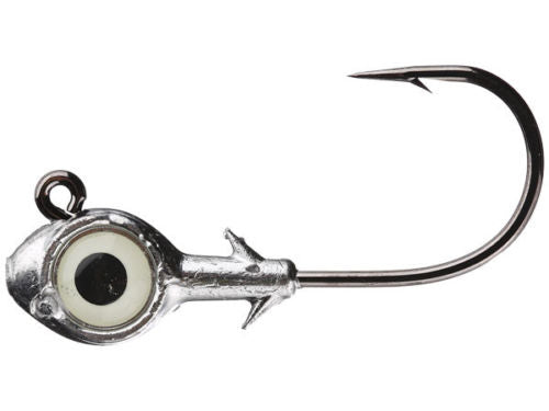 Eagle Claw Panfish Swimbait Head Jig - 1/32oz - Color Black Pearl