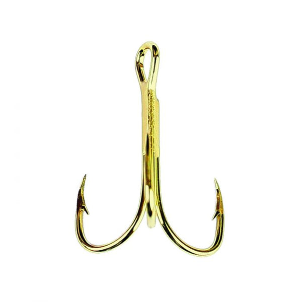 Eagle Claw Size 12 2x Strong Gold Treble Hook
