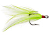 Eagle Claw Lazer Sharp Feather Dressed Treble Hook 2 pack Chartreuse