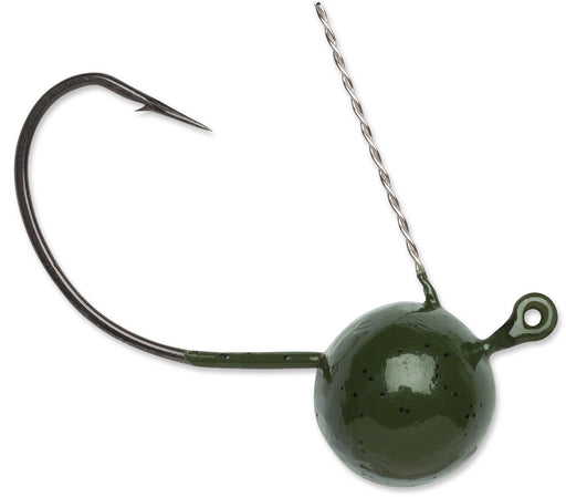 VMC Wacky Weedless Jig Head 4 pack - Green Pumpkin