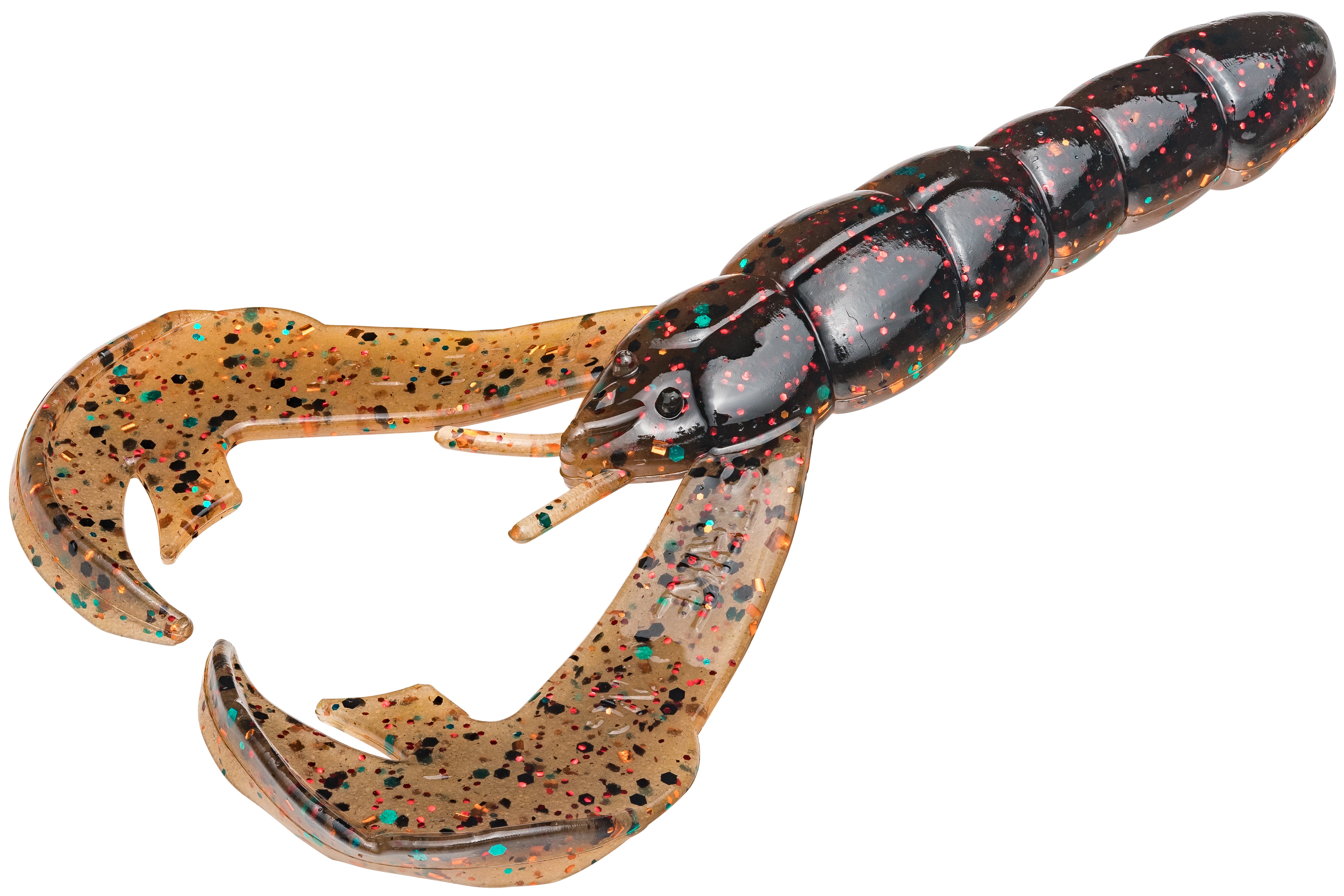 Tackle HD Texas Craw Beaver 4.25-Inch 10-Pack - Black Red Flake