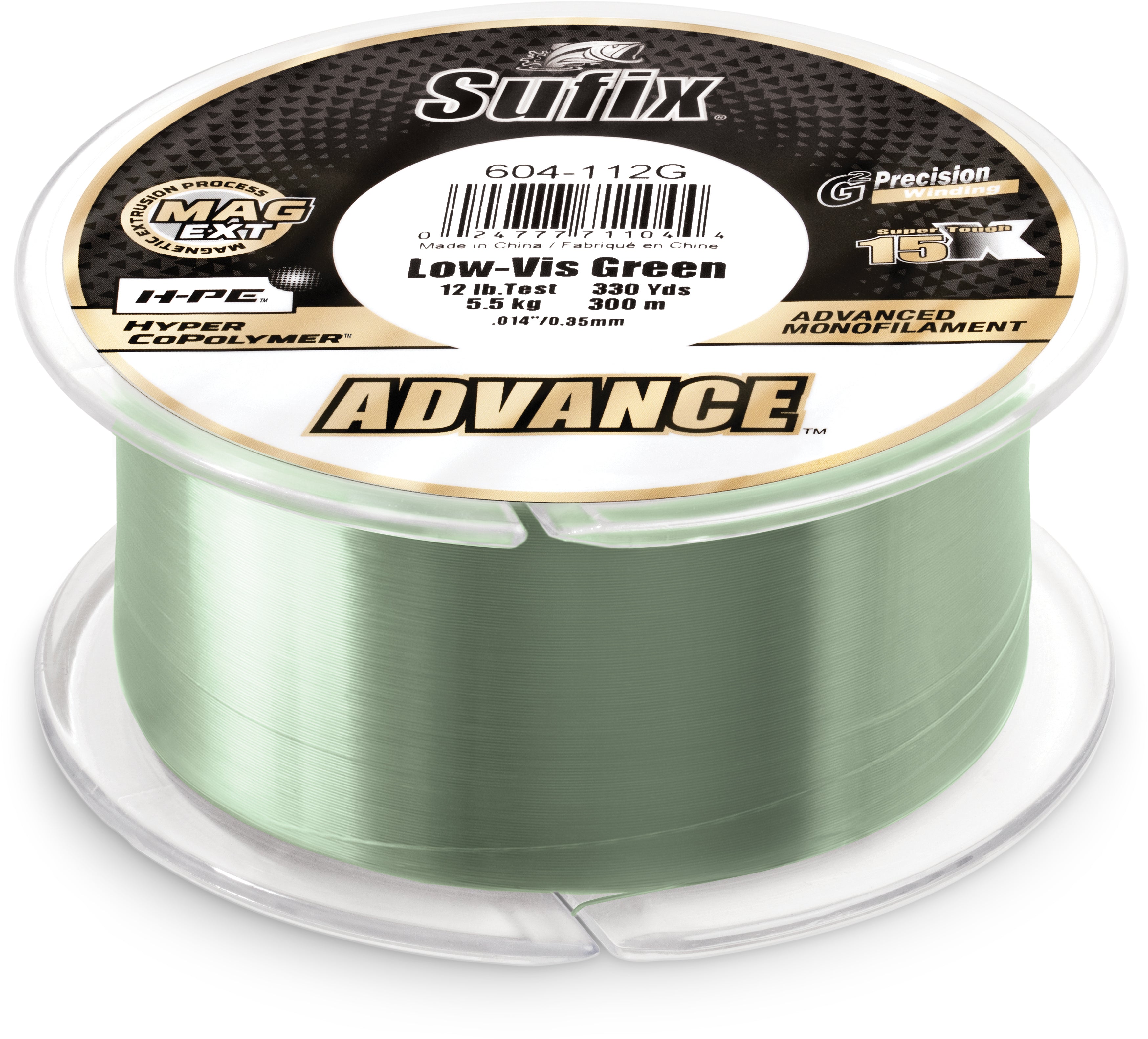 20 lbs sufix yellow mono fishing line Sufix Advance Monofilament 4 lb Low-Vis Green