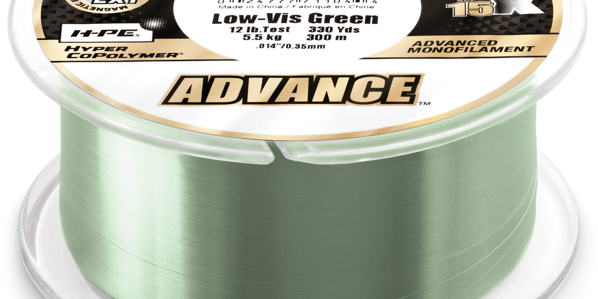 Sufix Advance 10lb 1200yds Low-Vis Green Monofilament Fishing Line