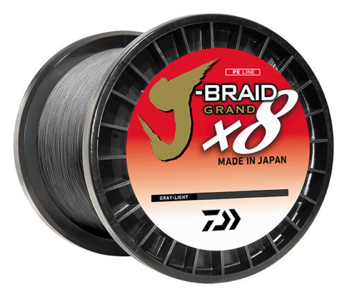 Daiwa J-Braid Grand x8 - 20lb 3000yd Gray Light - JBGD8U20-3000GL