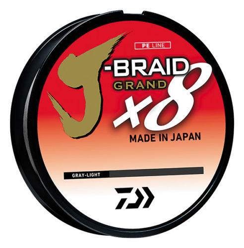 Daiwa J-Braid Grand 8x 300yds Gray Light - JBGD8U15-300GL