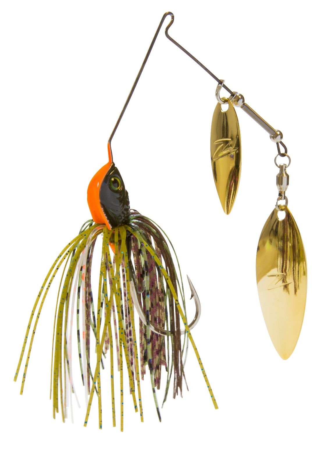 Z-MAN TRD Spinz Tail Spinner Bait, Acqua dolce, Colorado Blade Size, oro, confezione da 3, argento (TSPC-01PK3 Z-MAN TRD Spinz Tail Spinner Bait, Acqua dolce, Colorado Blade Size, oro, confezione da 3, argento (TSPC-01PK3