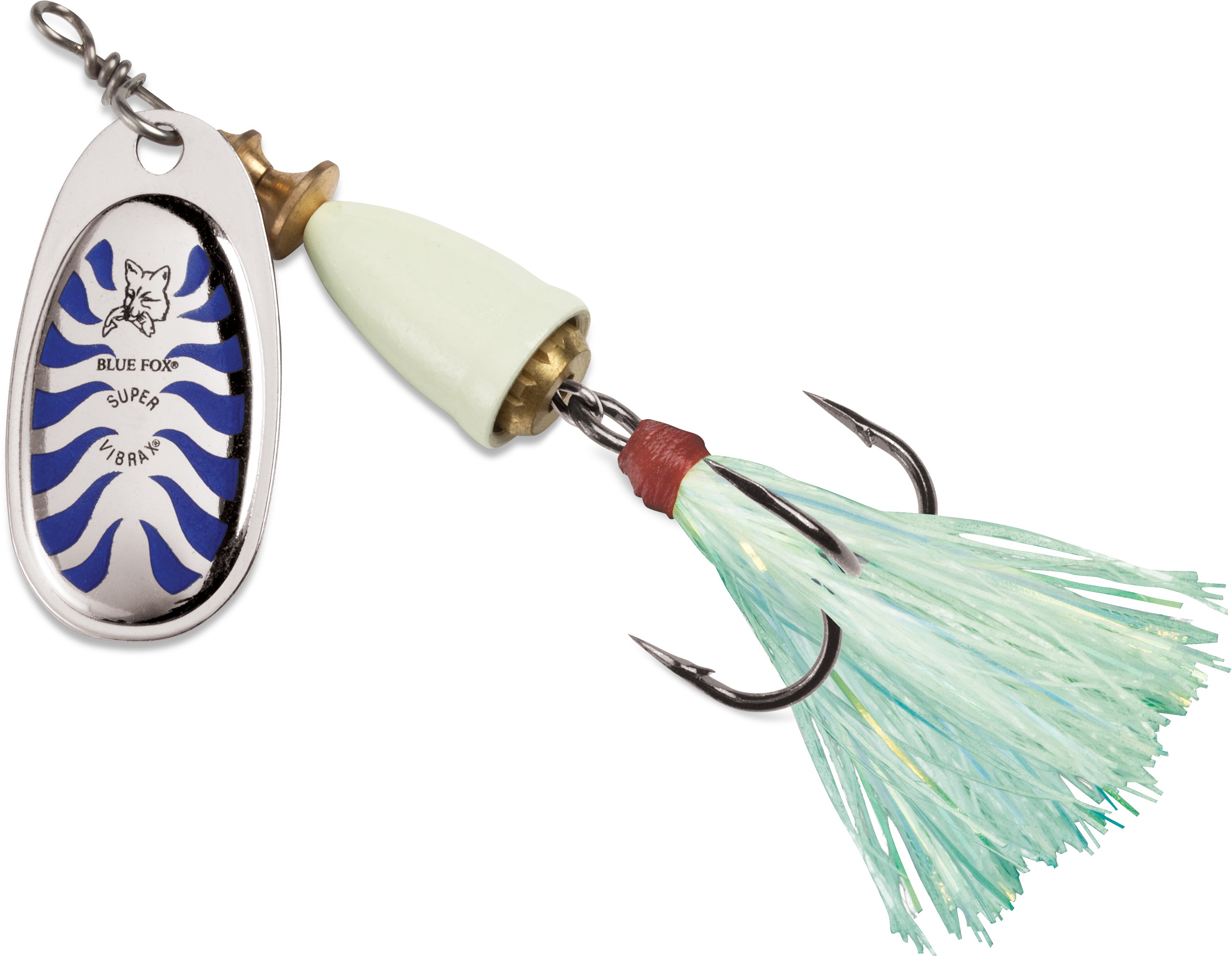 blue fox fishing lures wholesale Blue Fox Classic Vibrax Glow-Glow Green