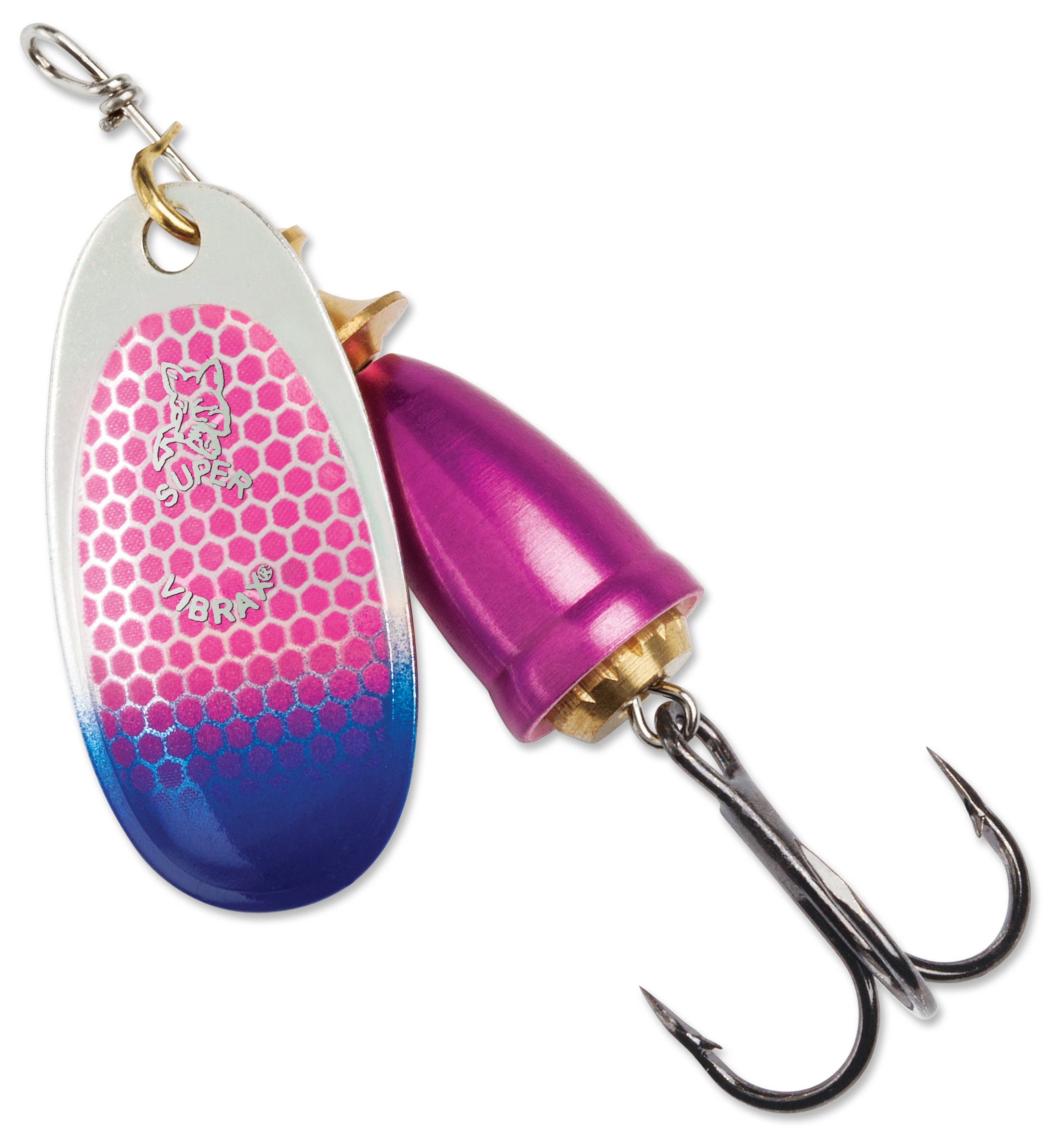 Blue Fox Classic Vibrax Spinner Cerise Scale Blue Tip UV; 6