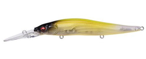 Custom Painted 110 Jerkbait Fishing Lure - Chartreuse Fire Tiger