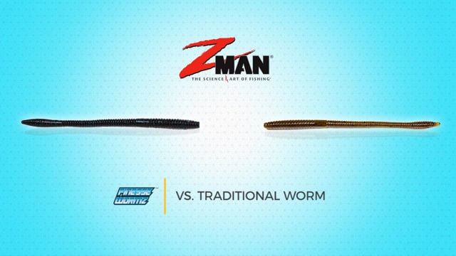 Z-Man Finesse WormZ 10,2 Cm - Esche Morbide In Plastica ElaZtech Per Pesca, 10 Pezzi, Galleggianti E Impregnate Di Sale