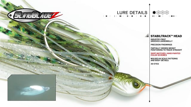 Z-Man Slingbladez Double Willow Spinnerbait - 1/2oz - Clearwater Shad