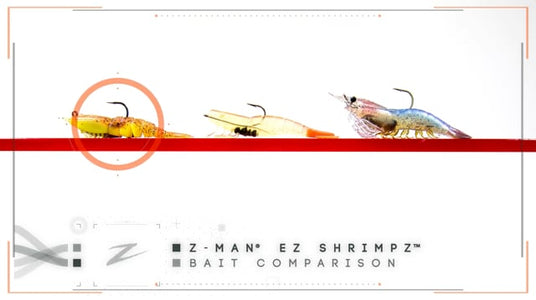 Z-Man EZ ShrimpZ 3.5" Soft Plastic Shrimp – 4-Pack, Unrigged, Saltwater