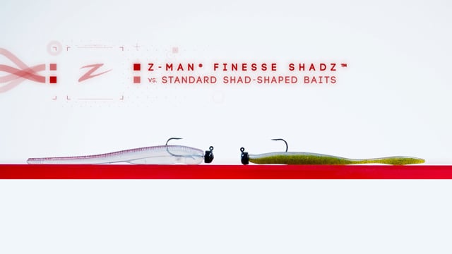 Z-Man Finesse ShadZ 4 inch Soft Jerkbait/Drop Shot Bait 8 pack
