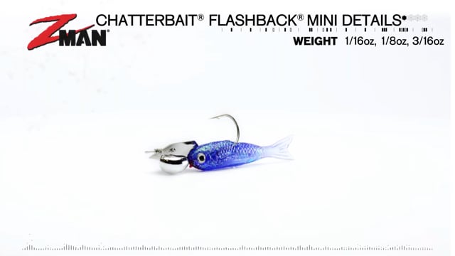 Z-Man Chatterbait Flashback Mini 1/16oz Silver/Natural 