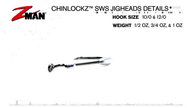 chin weight hooks Z-Man ChinlockZ SWS 8/0 Hook 1/2 oz 2 Pack