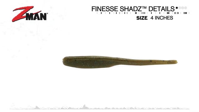 Z-Man Finesse ShadZ 4 inch Soft Jerkbait/Drop Shot Bait 8 pack