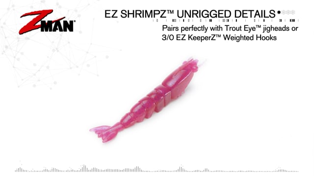 Z-Man EZ ShrimpZ 3 1/2 inch Unrigged 4 pack
