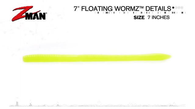 Z-Man Floating WormZ 7 inch Trout Worm