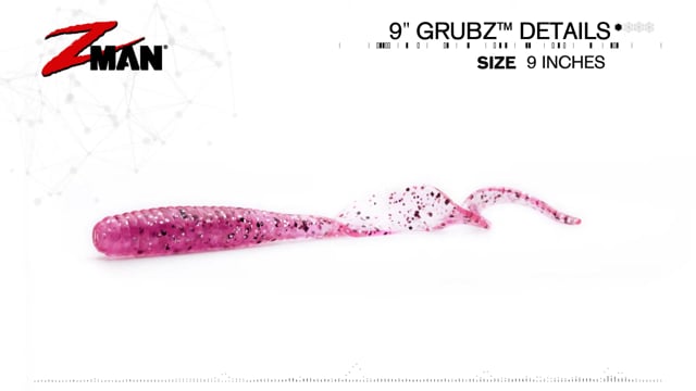Z-Man GrubZ 9 inch Oversized Soft Plastic Grub 3 pack