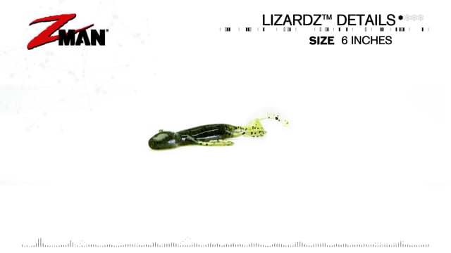 Z-Man LizardZ 6 inch Soft Plastic 6 pack