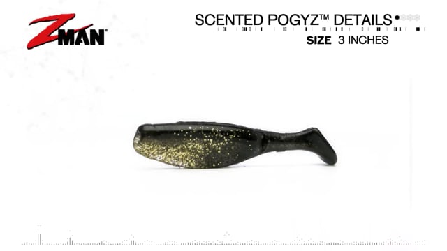 Z-Man Scented PogyZ 3 inch Paddle Tail Swimbait 5 pack
